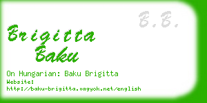 brigitta baku business card